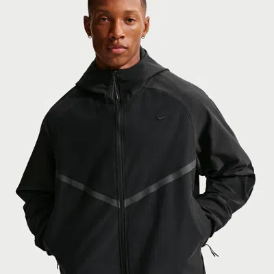 NIKE MEN'S TECH SHORI KNIT FULL-ZIP WINDRUNNER JACKET,1015838273