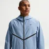 Nike Men's Tech Shori Knit Full-zip Windrunner Jacket In Blue