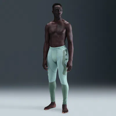 Nike Men's Tech Therma-fit Base Layer Tights In Green