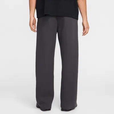 Nike Men's Tech Wide-leg Fleece Pants In Grey