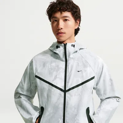 Nike Men's Tech Windrunner Dri-fit Woven Full-zip Jacket In Gray