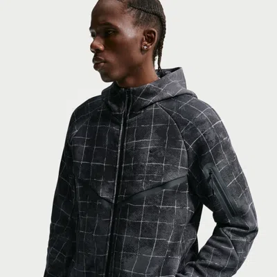 Nike Men's Tech Windrunner Fleece Full-zip Jacket In Black