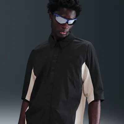 Nike Men's Tech Woven Oversized Shirt In Black