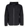 Nike Men's Tech Woven Windbreaker Full-zip Lined Hooded Jacket Black/black In Black/black
