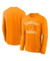 Nike Tennessee Volunteers Baseball Arch  Men's College Long-sleeve T-shirt In Orange