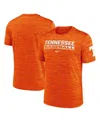 Nike Tennessee Volunteers Velocity Baseball Wordmark Stack  Men's Dri-fit College T-shirt In Orange