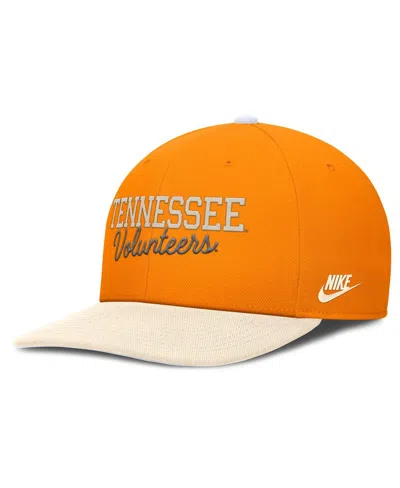 NIKE MEN'S TENNESSEE ORANGE/CREAM TENNESSEE VOLUNTEERS PRO LEGACY SCRIPT SNAPBACK HAT