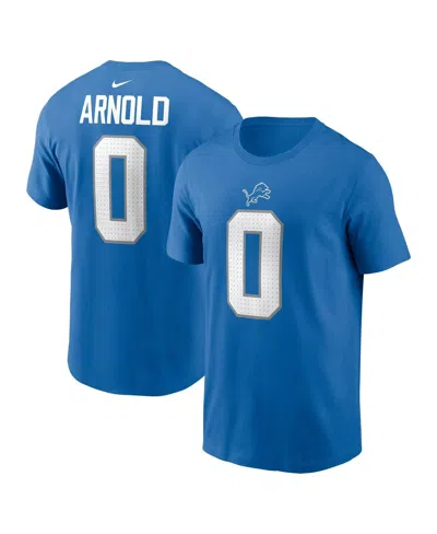 Nike Men's Terrion Arnold Blue Detroit Lions Name Number T-shirt
