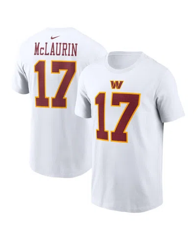 Nike Men's Terry Mclaurin White Washington Commanders Super Bowl Era Name Number T-shirt