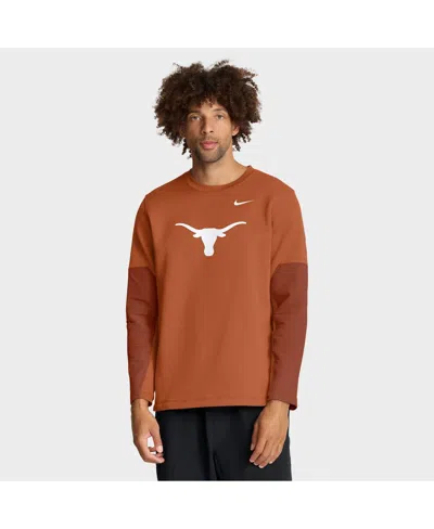 NIKE MEN'S TEXAS ORANGE TEXAS LONGHORNS 2025 SIDELINE COACH PERFORMANCE LONG SLEEVE T-SHIRT