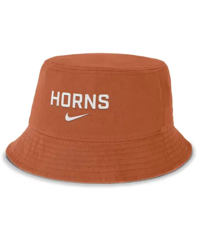 Nike Texas Orange Texas Longhorns Apex Primetime Bucket Hat In Brown