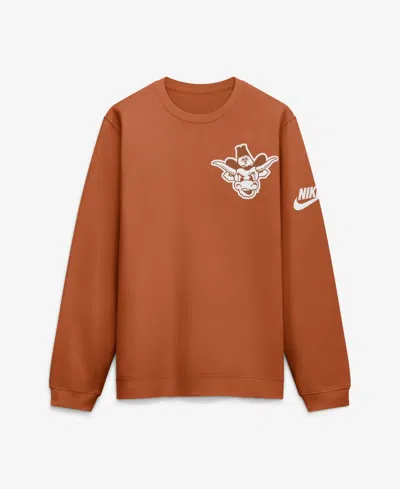 Nike Men's Texas Orange Texas Longhorns Legacy Sweatshirt In Brown