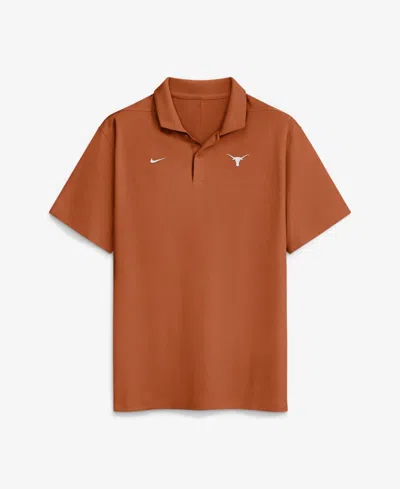 Nike Men's Texas Orange Texas Longhorns Primetime Victory Plus Dri-fit Polo Shirt In Brown