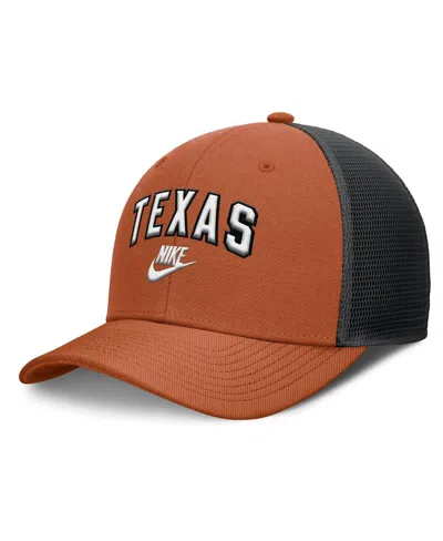 Nike Men's Texas Orange/black Texas Longhorns Legacy Arch Rise Performance Trucker Adjustable Hat