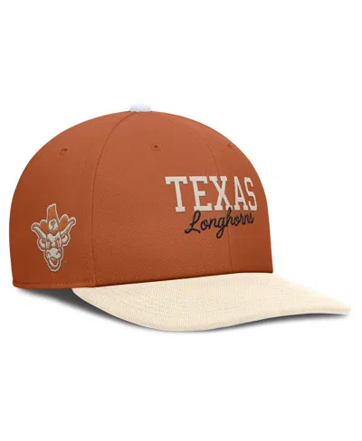 Nike Men's Texas Orange/cream Texas Longhorns Pro Legacy Script Snapback Hat