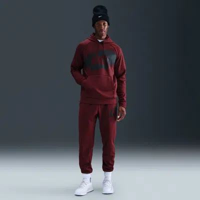 Nike Men's Therma-fit Fleece Jogger Pants In Red