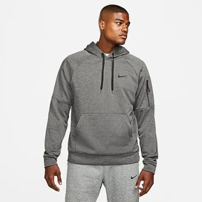 Nike Men's Therma-fit Pullover Training Hoodie In Grey