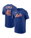 Nike Men's Tom Seaver Royal New York Mets Cooperstown Collection Fuse Name Number T-shirt In Royal