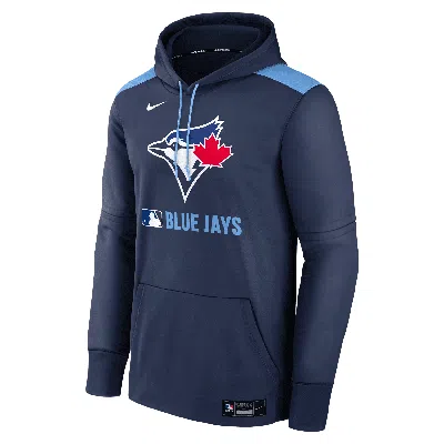 Nike Men's Toronto Blue Jays Authentic Collection  Therma Mlb Pullover Hoodie