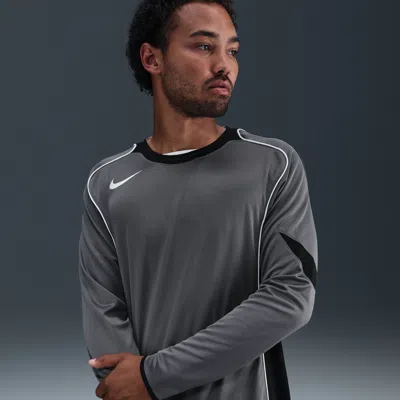 Nike Men's Total 90 Dri-fit Long-sleeve Soccer Top In Gray