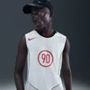 Nike Total 90 Dri-fit Sleeveless Soccer Top 'sail Black' In White