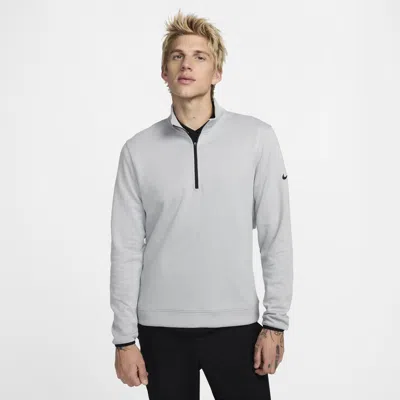 Nike Men S Wool Classics 1/4-zip Top Heather In Grey