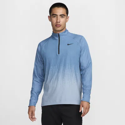 Nike Men's Tour Dri-fit Adv 1/2-zip Golf Top In Blue