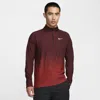 Nike Men's Tour Dri-fit Adv 1/2-zip Golf Top In Dragon Red/burgundy Crush