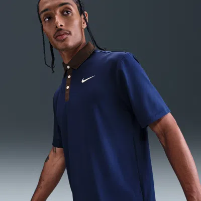 Nike Men's Tour Dri-fit Golf Polo In Blue