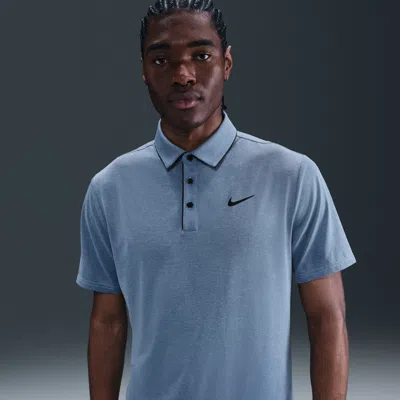 Nike Men's Tour Dri-fit Golf Polo In Blue