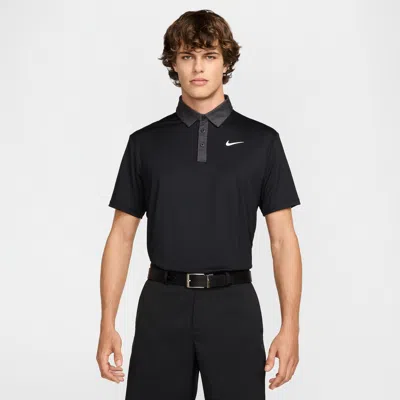 Nike Men's Tour Dri-fit Golf Polo In Black