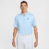 Nike Men's Tour Dri-fit Heathered Golf Polo In Blue