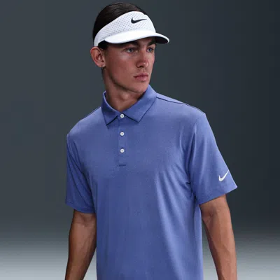 Nike Men's Tour Dri-fit Heathered Golf Polo In Blue