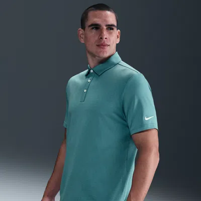 Nike Men's Tour Dri-fit Heathered Golf Polo In Green