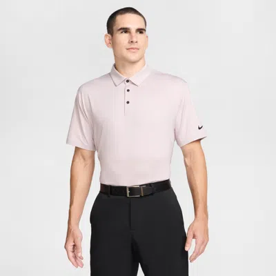 Nike Men's Tour Dri-fit Heathered Golf Polo In Purple