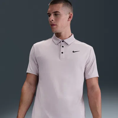 Nike Men's Tour Dri-fit Heathered Golf Polo In Purple