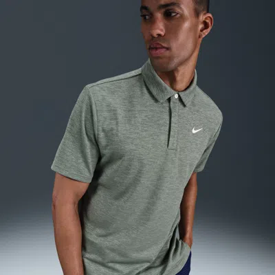 Nike Golf Dri-fit Tour Jacquard Golf Polo In Grey