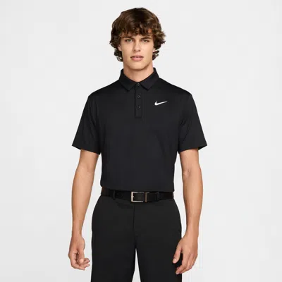 Nike Df Tour Solid Polo In Black