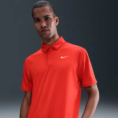 Nike Men's Tour Dri-fit Solid Golf Polo In Red