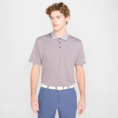 Nike Men's Tour Dri-fit Striped Golf Polo In Purple