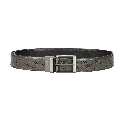 Nike Men's Tour Golf Perforated Reversible Belt In Grey