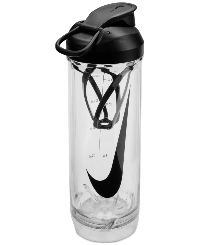 Nike Men's Tr Recharge 24-oz. Shaker Bottle 2.0 In Clear,black,black,black