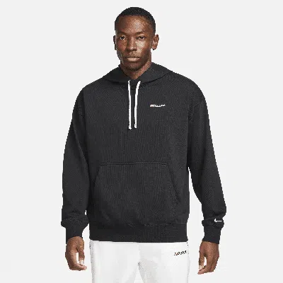 Nike Men's Track Club Dri-fit Fleece Running Pullover In Black