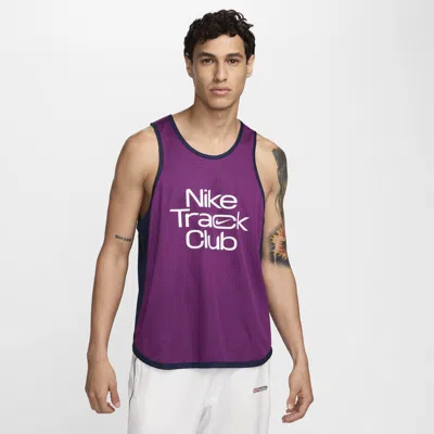 Nike Men's Track Club Dri-fit Running Singlet In Purple