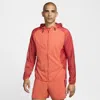 Nike Men's Trail Aireez Running Jacket In Orange