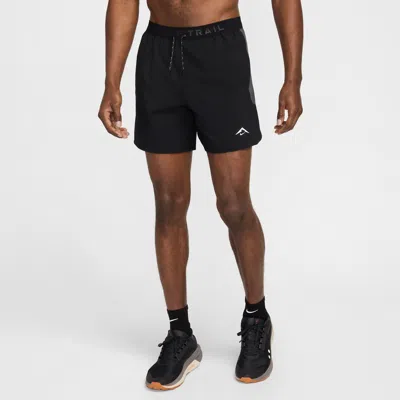 Nike Men's Trail Dri-fit 6" Brief-lined Running Shorts In Black/anthracite