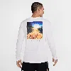 Nike Men's Trail Dri-fit Long-sleeve Running T-shirt In White
