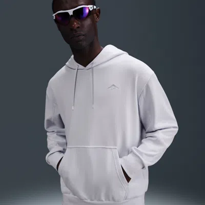 Nike Men's Trail Magic Hour Dri-fit Running Hoodie In Grey
