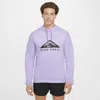 Nike Men's Trail Magic Hour Dri-fit Running Hoodie In Purple