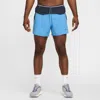 Nike Men's Trail Second Sunrise 5" Dri-fit Adv Brief-lined Running Shorts In Blue